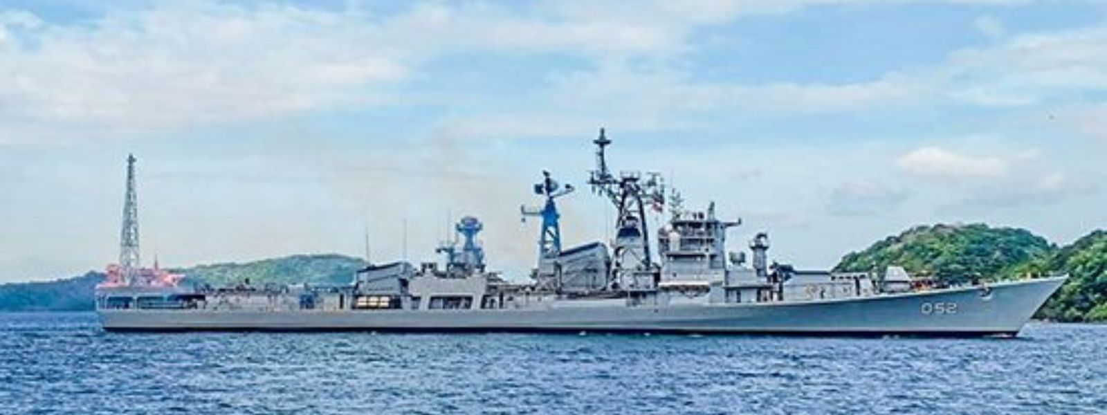INS Rana arrives at the Port of Trincomalee